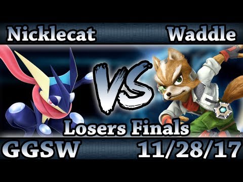 GGSW 60 - Nicklecat (Greninja) Vs. Waddle (Fox) Smash Wii U Losers Finals - Smash 4