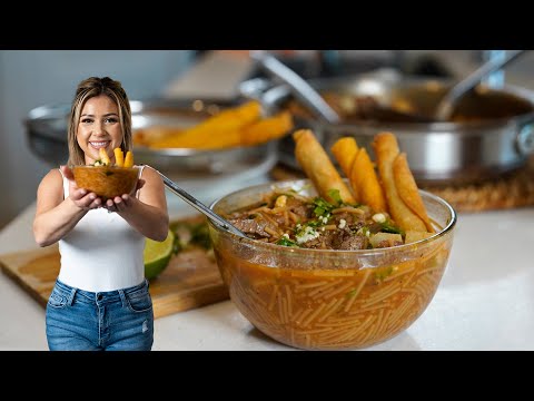 You’ll CRAVE this CARNE CON CHILE en SOPA DE FIDEO Even on the HOTTEST DAY! The BEST MEXICAN RECIPE