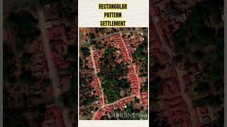 SETTLEMENT PATTERN #geography #rurallife #rectangle #socioeconomic #agriculture #nature #india #map