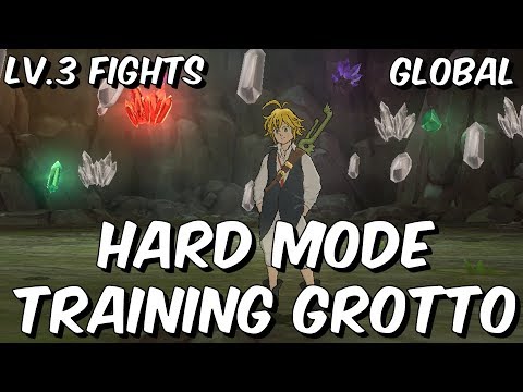 Level 3 Hard Mode Training Grotto FULL CLEAR on Global! - Seven Deadly Sins: Grand Cross Global