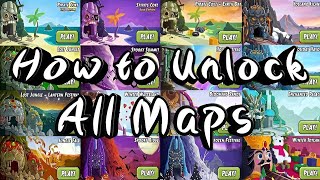 How to Unlock All Maps Of Temple Run 2 | Temple Run 2 All Maps Unlock