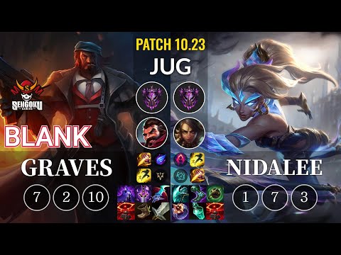 SG Blank Graves vs Nidalee Jungle - KR Patch 10.23