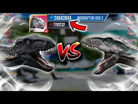 INDORAPTOR vs INDORAPTOR GEN 2 LEVEL 999 | Jurassic World: The Game