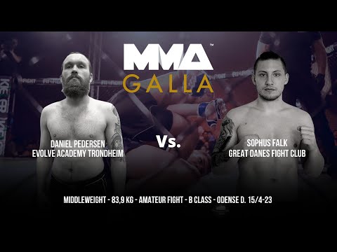 Daniel Pedersen (Evolve Academy Trondheim) Vs. Sophus Falk Jørgensen (Great Danes Fight Club)