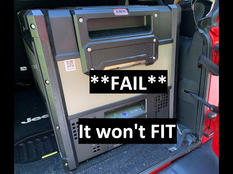 **FAIL!** ARB ZERO Fridge won't Fit in JEEP