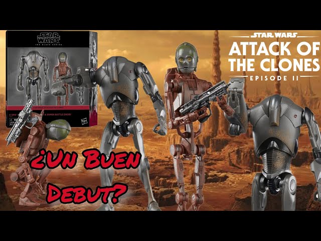 Vídeo relacionado con Star Wars The Black Series C-3PO con cuerpo de droide de batalla B1 y figuras de droide de batalla, 15 cm, El ataque de los clones