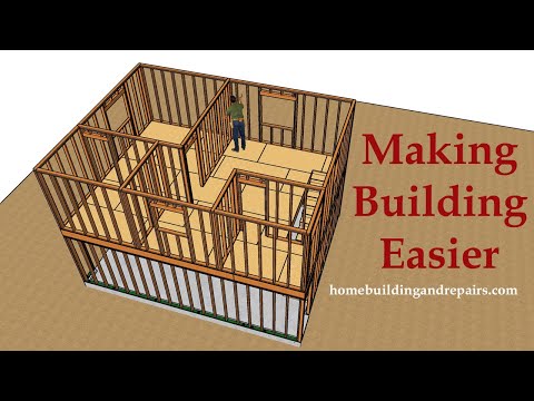 How To Build 20' x 26' Two Car Garage With Small Apartment - Building Education Series Part 8