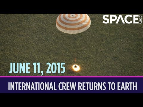 OTD in Space – June 11: International Crew Returns to Earth