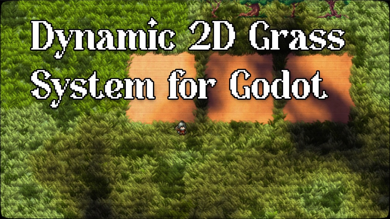 Dynamic 2D Grass System for Godot