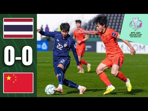 China PR make history as Thailand fall short | Thailand - China PR | Highlights | AFC U23 Asian Cup™