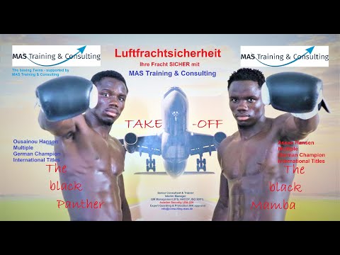 The boxing twins: Ousainou Hansen + Assan Hansen beim TV 1862 Langen e. V. in Langen (Hessen GER)