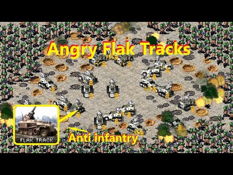 Making 20 Flak Tracks *Angry* (Fully Upgraded): Red Alert 2
