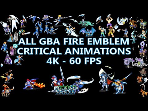 All GBA Fire Emblem Critical Animations in 4K 60 FPS
