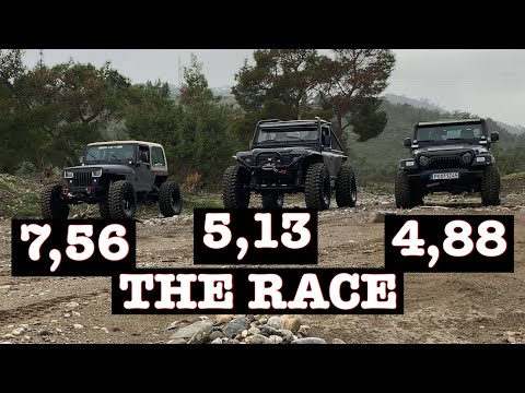 Who is the slowest ( compering 7,56 5,13 4,88 gear ratios )