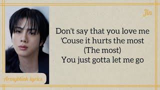 Download lagu JIN -  'Don't Say You Love Me'  Easy lyrics mp3