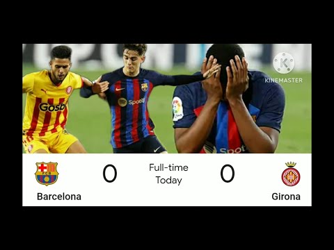 barcelona splits points at home against girona 0-0 || full match review