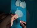 How To Make Skeleton Leave Colourful Skeleton Leaves Shorts