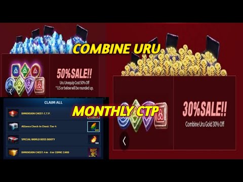 MONTHLY CTP CHEST/ COMBINE URU DISCOUNT/ WHAT WE GOT - MARVEL FUTURE FIGHT