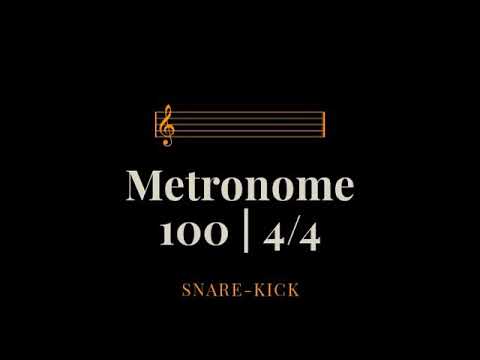 Metronome | 100bpm 4/4 | Snare Kick