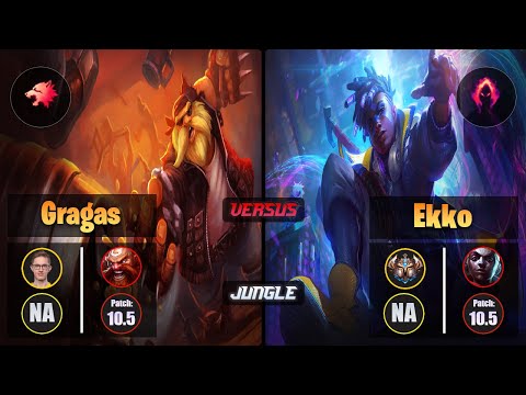 Froggen GRAGAS (Jungle) [Predator] VS EKKO - Challenger NA Patch 10.5