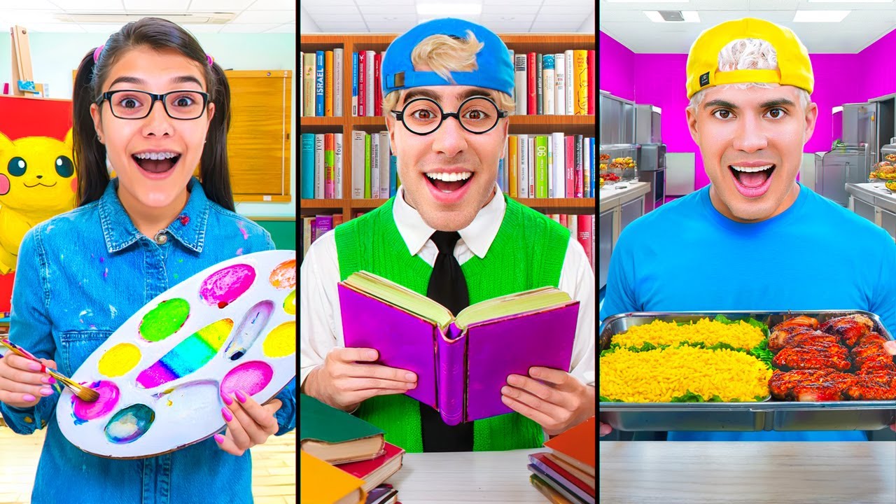 TYPES OF PEOPLE AT SCHOOL !!