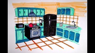 Kitchen Coloring Pages
