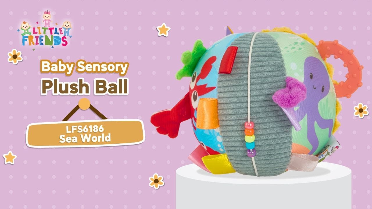 Baby Sensory Plush Ball Sea Animal Little Friends LFS6186