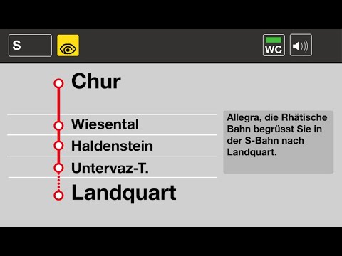 RhB Ansagen » S Chur — Landquart (2023) | SLBahnen