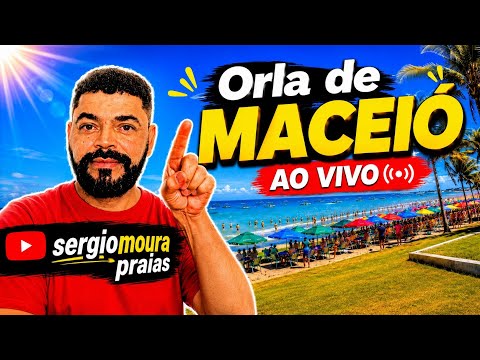 Orla de Maceió ao vivo, veja como está a orla nesse momento.