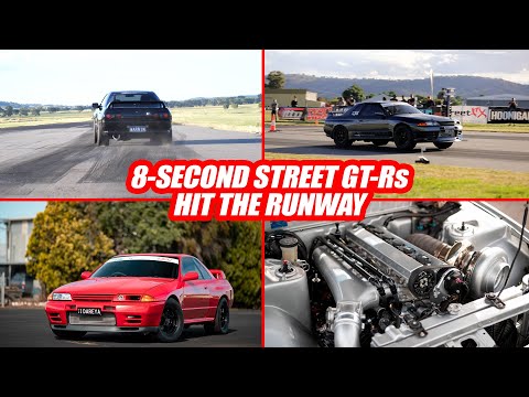 8-Second 1000+hp True Street GT-Rs on a Runway - 2020 GT-R Challenge