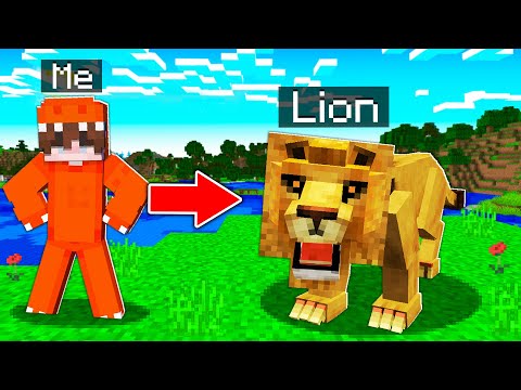 "PRANKING AS A LION IN MINECRAFT!" - EPIC TROLLING!