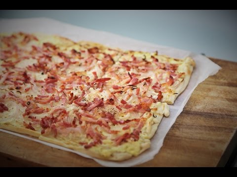 How to make a Tarte Flambée - (Flammekueche)