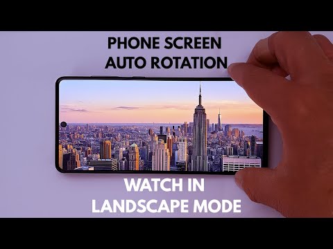 How to automatically rotate Android phone screen to landscape mode
