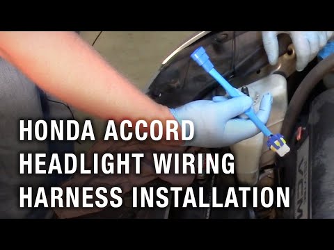 Honda Accord Headlight Wiring Harness Installation