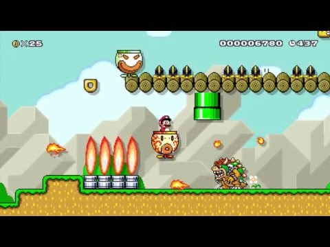 Kurt Cobain's favorite level by Harry - Super Mario Maker - Shorts On The Halves 1AF