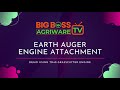 TD40 Grass Cutter Engine Converted With Big Boss Agriware Earth Auger Engine Attachment