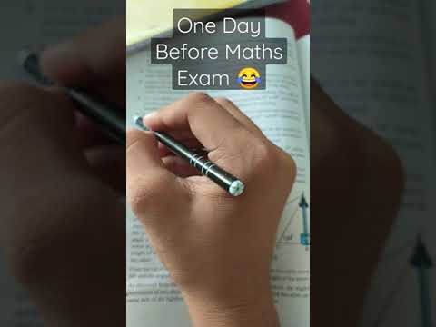 One Day Before ???? Maths Exam || Hard Working ???? || #shorts #youtubeshorts #motivation