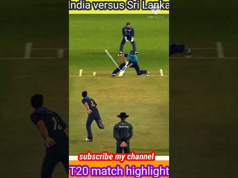 India versus Sri Lanka T20 match highlight real cricket 20 #short #ytshort