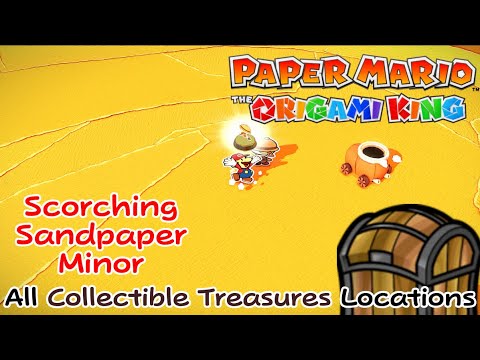 All Scorching Sandpaper Minor Collectible Treasures Locations in Paper Mario The Origami King