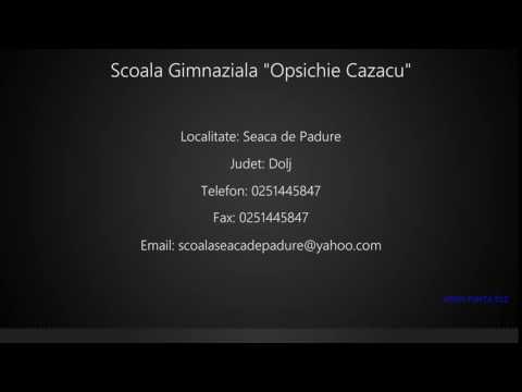 Scoala Gimnaziala "Opsichie Cazacu" Seaca de Padure