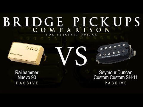 Railhammer NUEVO 90 vs Seymour Duncan CUSTOM CUSTOM SH-11 - Bridge Guitar Pickup Comparison Demo