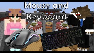 Suffering In Hypixel Bedwars With My GIRLFRIEND! Mouse and Keyboard Challenge!