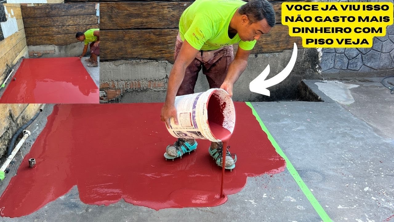 VEJA QUE BRILHANTE IDEIA Não Gaste mais DINHEIRO💰 Com PISO E Argamassa CUSTO MUITO BAIXO VEJA E FAÇA