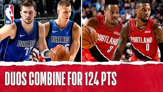 CJ McCollum - Damian Lillard - Portland Trail Blazers - Kristaps Porzingis - Luka Doncic - Dallas Mavericks
