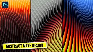 How to Create Abstract Gradient Wave Design in Photoshop