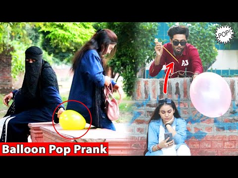Popping Balloons Prank on Cute Girls || BY AJ-AHSAN ||