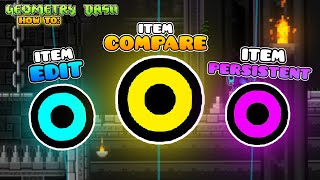 Geometry Dash (2.2) How To: The Three Item Modifiers!