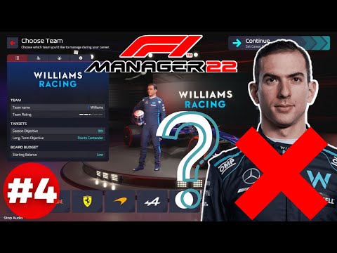 LATIFI'S DESTINY? | F1 MANAGER 2022 CAREER MODE - WILLIAMS | Let's Play Part 4