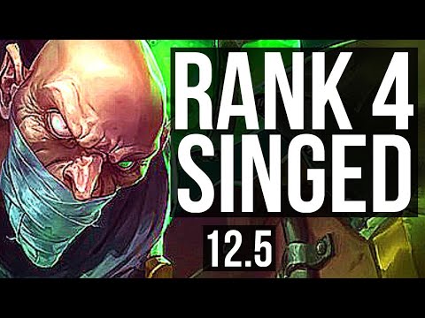 SINGED vs CHO (MID) | Rank 4 Singed, 10/4/19, 300+ games, Dominating | EUW Grandmaster | 12.5