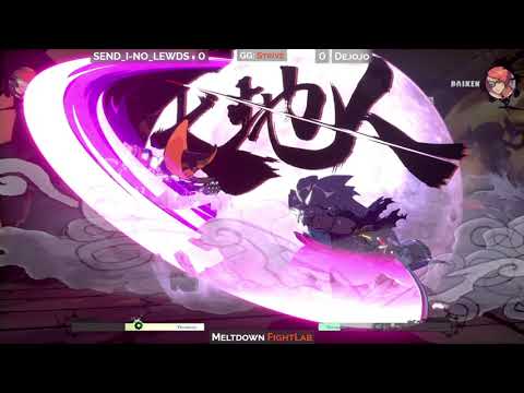 SEND_INO_LEWDS (Ino) Vs Dejojo (Baiken) - GG:Strive Monthly #4 - Meltdown - LOSERS SEMI-FINAL